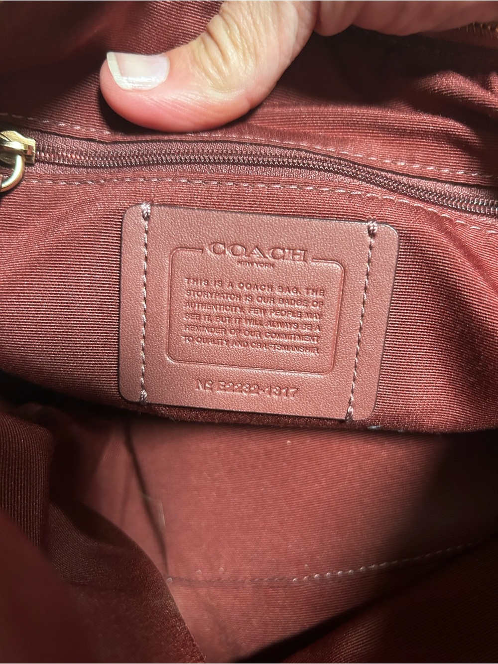 Coach Remi Dusty Pink Pebbled Leather Satchel Gold Hardware & Coach Apple Charm - Picture 13 of 13